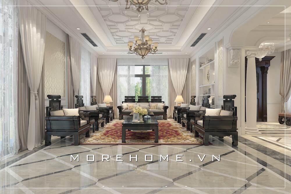 Mẫu nội thất biệt thự tân cổ điển đẹp